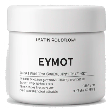 hydrating cream pot with label sticker