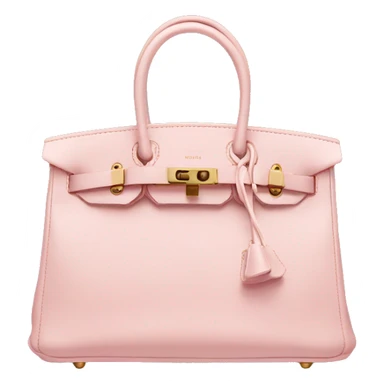 birkin bag light pink gold hardware  sticker