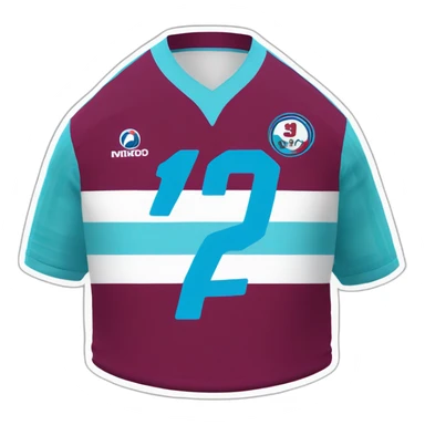 Burgundy blue striped Trabzonspor jersey sticker