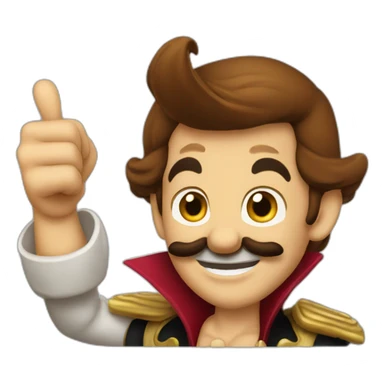 captain hook thumbs up sticker
