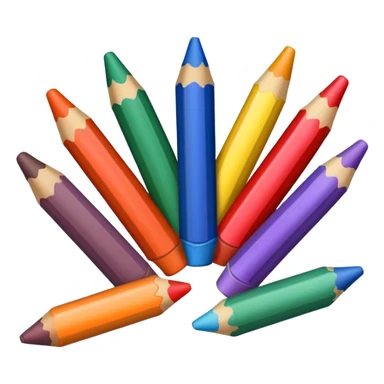 crayons sticker