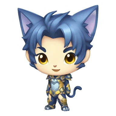 Catboy-Chibi-Sona-Shiny-Fakémon full body sticker