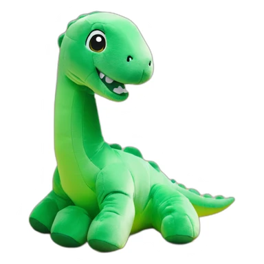 H&M green brontosaurus cuddly toy sticker