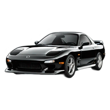 Mazda rx7 black sticker