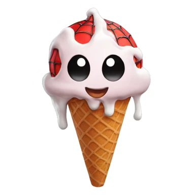 Spider man ice cream  sticker