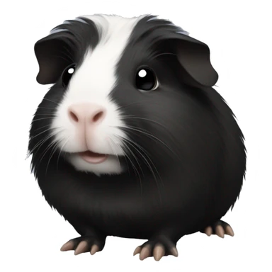 Black guinea pig sticker