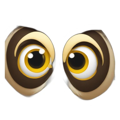 a goofy owl sticker