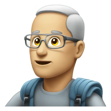 Mega mind in wheelchair sticker