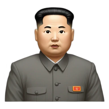 kim jong hum qui court après un chien sticker