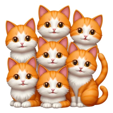 Cats, love and happiness sticker