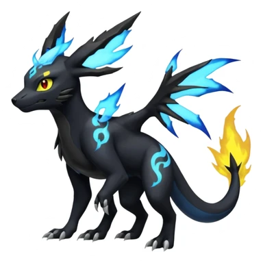 Salandit-Zekrom-Umbreon-Silvally-fusion (full body) sticker