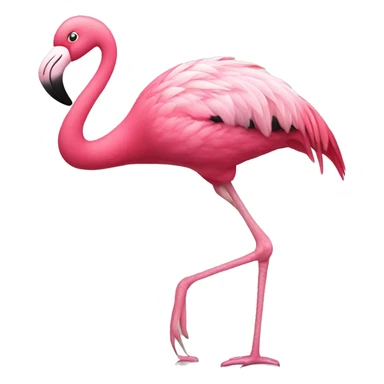 Tap dancing pink flamingo  sticker