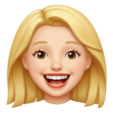 Girl laughing  sticker