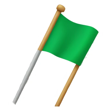 green flag triangel  sticker