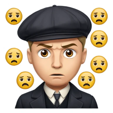 Make emoji on Peaky blinders with Hindi words on meme sticker