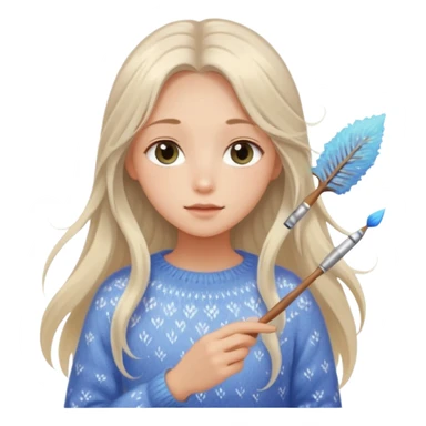 คาแรกเตอร์: ละมุน อาร์ต ๆ อินกับโลกส่วนตัว
ลุคอิโมจิ:

ตาวิ้ง ๆ เหมือนมีหมอกบาง

ผมปล่อยยาวพลิ้ว

เสื้อไหมพรม / ชุดโทนอ่อน
ผิวขาว

ท่าเหมือนวาดรูป
ฟีล: dreamy, soft light, fairy vibe sticker