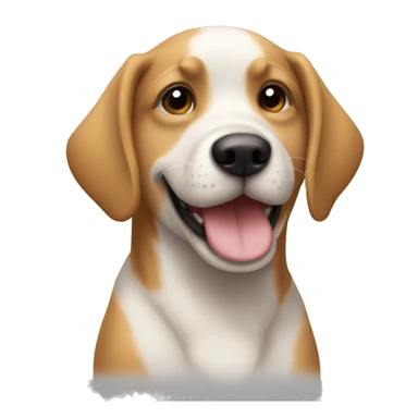 Fazer um cachorro sorrindo  sticker