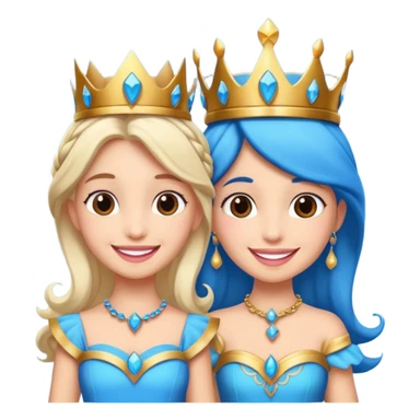 BEN EL DUENDE AZUL Y HOLLY LA HADA PRINCESA ROSA sticker