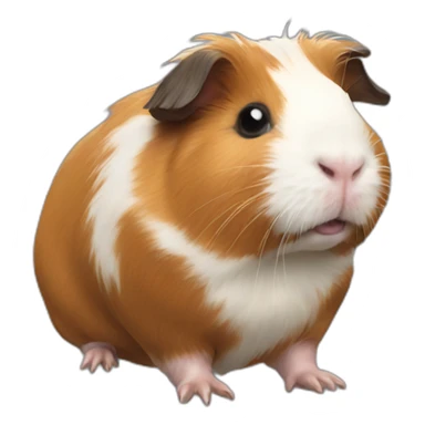 realistic full body guinea pig sticker