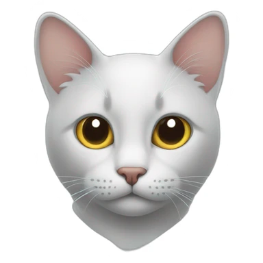 A cat with big hearts in eyes sticker