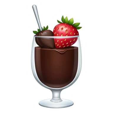 strawberries dipped in chocolate inside a glass sticker