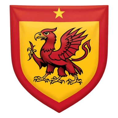 Bandera de españa con un águila marrón en el escudo sticker