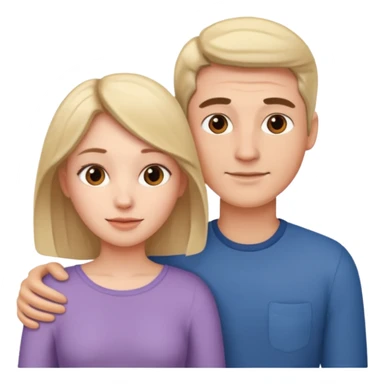 Naked man and woman laying together sticker