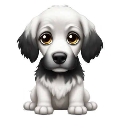 cachoro branco sou menino cabelo preto camisa do corintias sticker