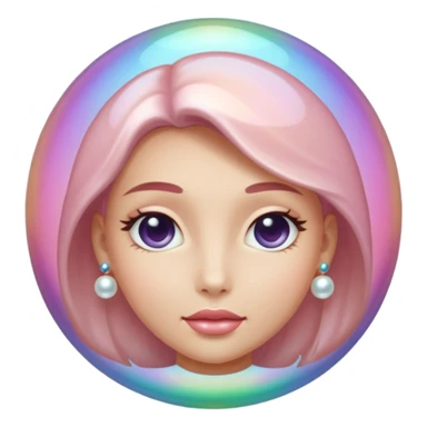 rosaline pearl gem sticker