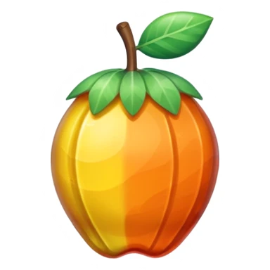 one fruit candy in a colored wrapper sticker