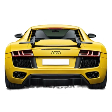 A hybrid between Audi R8 and Lamborghini harrocon  sticker