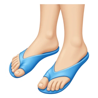 feet emoji but just entirely blue sticker