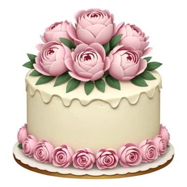 floral cake rustic  sticker