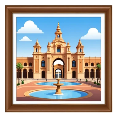 Cinematic Realistic Plaza de España Emoji  sticker