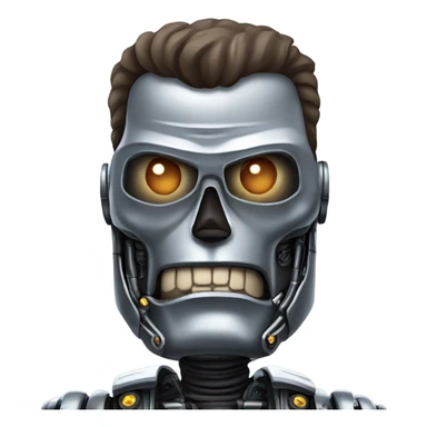Fat robot terminator  sticker