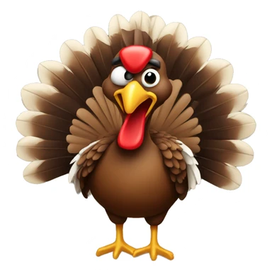 american turkey having a great time native american  sticker