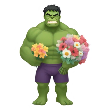 Hulk in love sticker