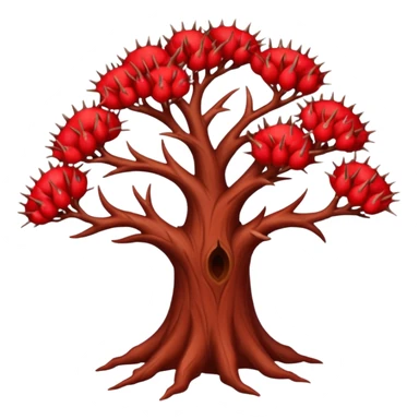 red thorn tree sticker