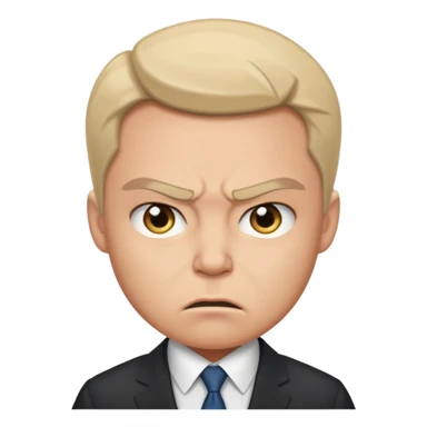 angry business secretary sticker