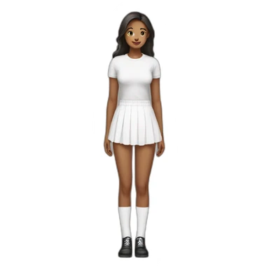 white-knickers-long-white-socks-black-skirt sticker