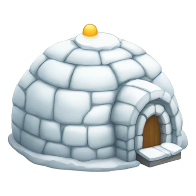 igloo bday present top sticker