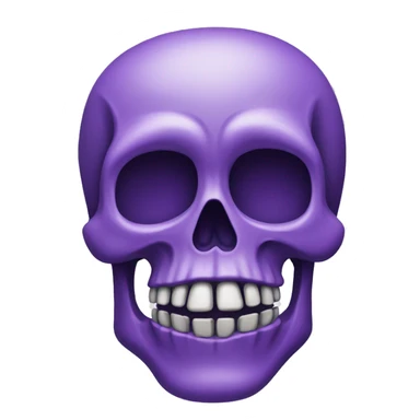 Detailed purple skull sticker