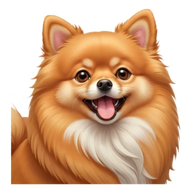 Cinematic Cute Yawning Orange Pomeranian Portrait Emoji, Head tilted slightly with a dramatic, wide-open yawn, showcasing a soft, fluffy orange Fur with a subtle shimmer, floppy ears slightly drooping, round brown eyes barely open in drowsy contentment, Simplified yet irresistibly adorable features, highly detailed, glowing with a soft, cozy glow, high shine, relaxed yet expressive, stylized with a touch of whimsy, bright and endearing, soft glowing outline, capturing the essence of a sleepy yet affectionate companion, so drowsy it feels like it could stretch right out of the screen and curl up for a nap! sticker