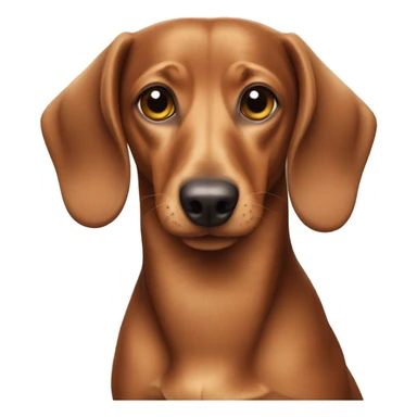 dachshund like emoji apple  sticker