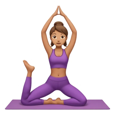 girl doing yoga full body sticker