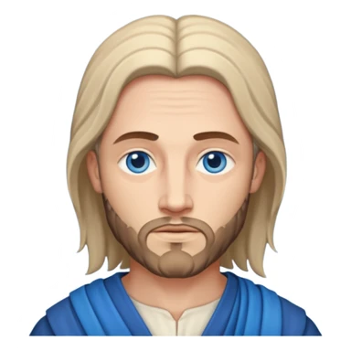 Judas the disciple with blue eyes sticker