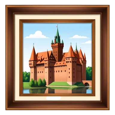 Cinematic Realistic Malbork Castle  Emoji sticker