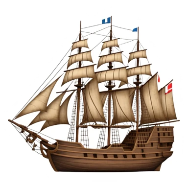 Batavia the Dutch East India Company ship sticker