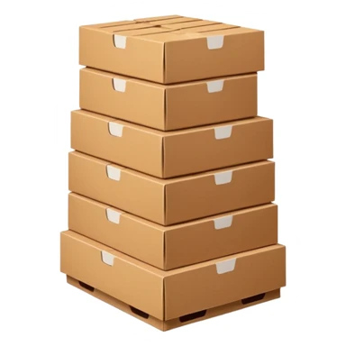 stack of many beer boxes sticker