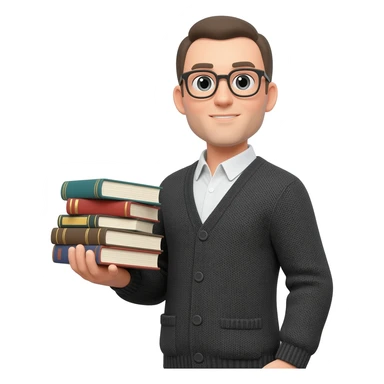 Librarian hombre sticker